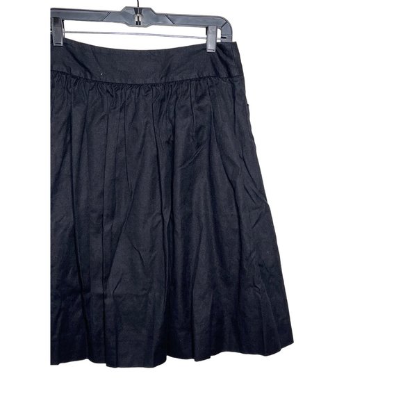Prize Skirt Women Sz 6 Black A Line Full Solid Linen Blend Neutral Bohemian Dark - Picture 8 of 12